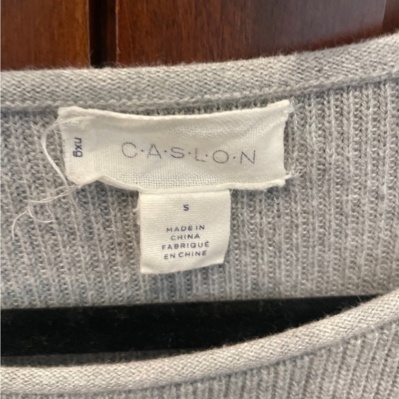 Caslon grey sweater tunic top size Small - Picture 4 of 6